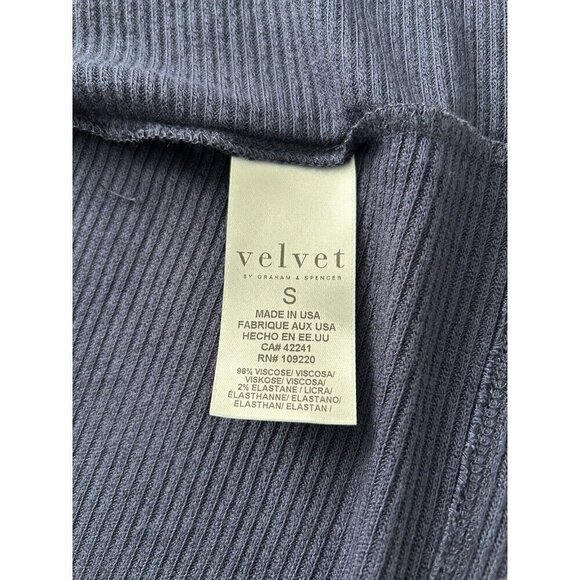 Velvet by Graham & Spencer Bertha Waffle Knit Waterfall Cardigan Navy Size S - Picture 12 of 12